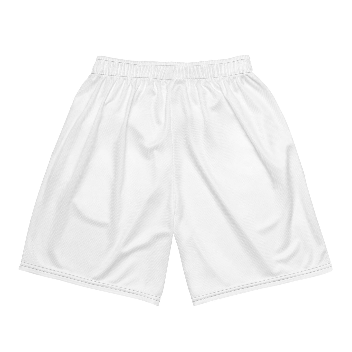 mirrored skull mesh shorts